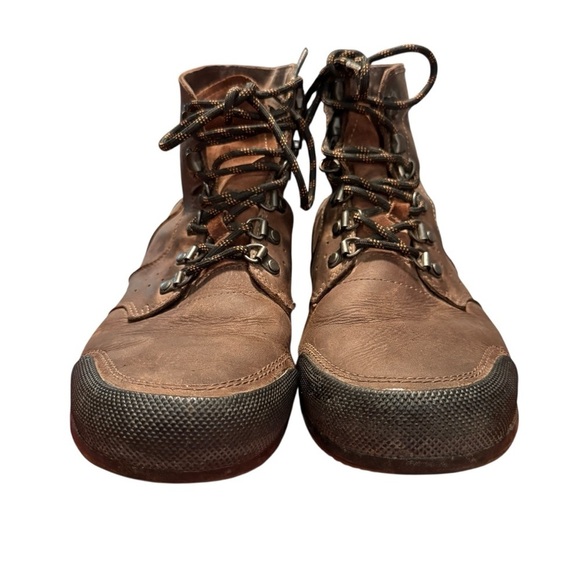 Sorel Ankeny Mid Rise Hiking Boots Mens Size 8 Brown Leather Waterproof Outdoor - Picture 7 of 10